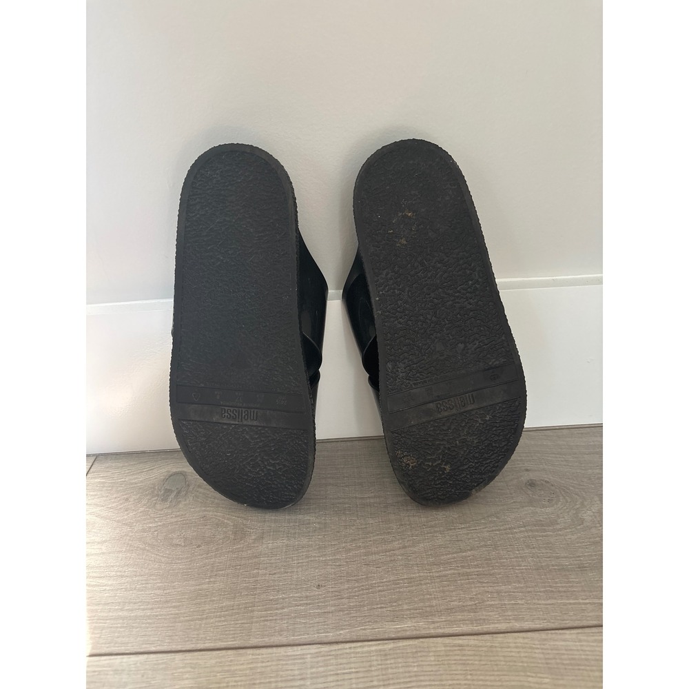 Melissa black strap sandals/ flip flops size 8 - Picture 4 of 5